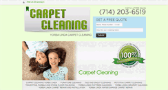 Desktop Screenshot of carpetcleaningyorbalinda.com